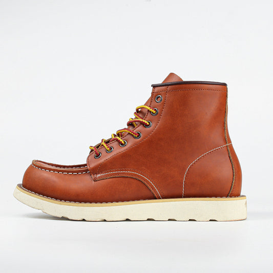Skórzane Buty Robocze z Noskiem Moc-Toe