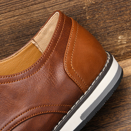 Męskie buty derby sznurowane
