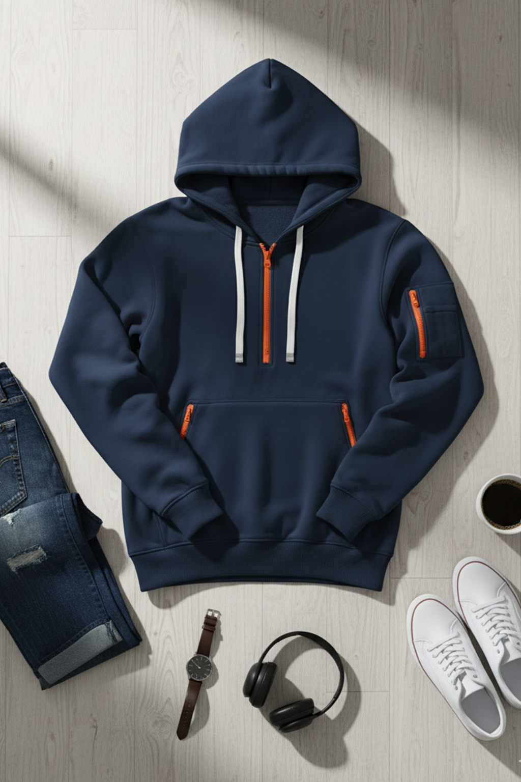 Bluza z kapturem | Marek – Granatowa