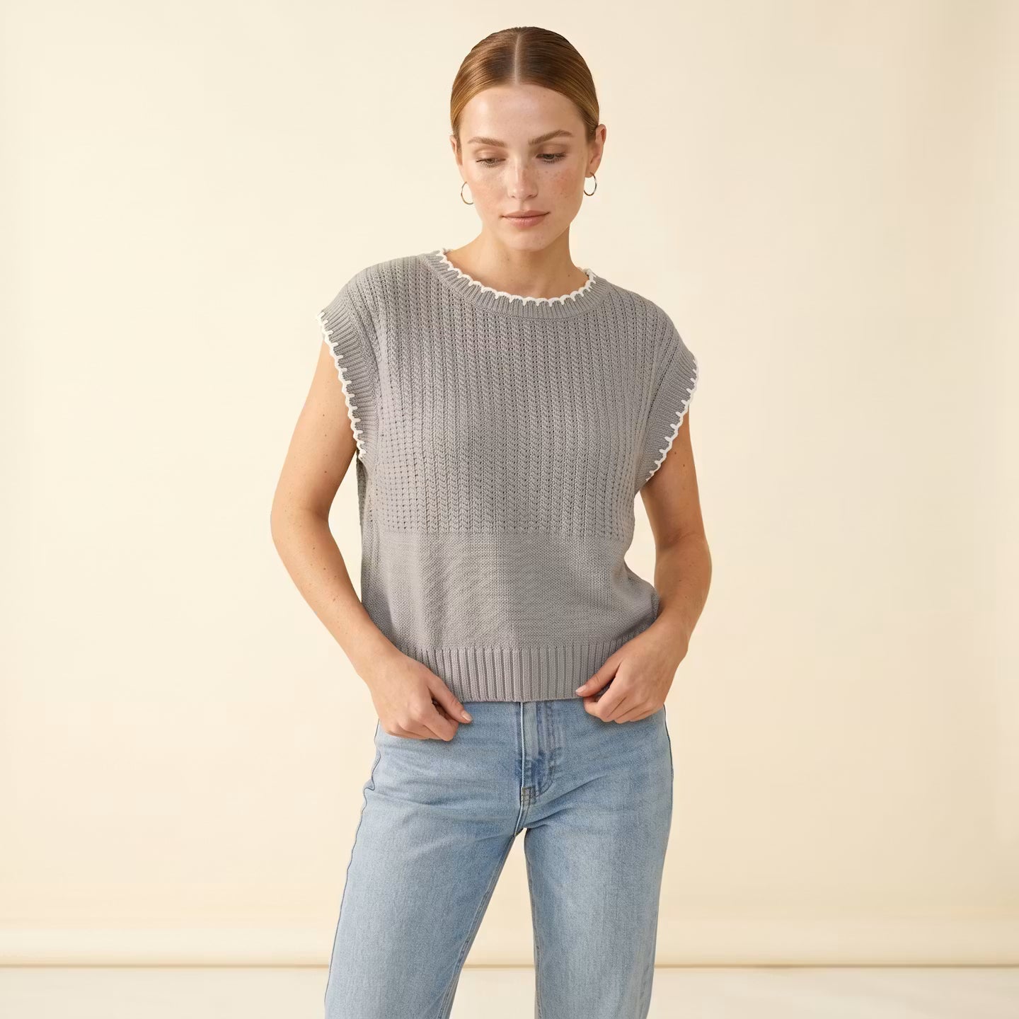 Lena dzianinowy top