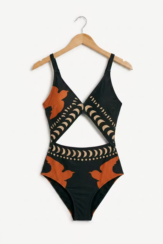 Jednoczęściowy Strój Kąpielowy Solara Cutout