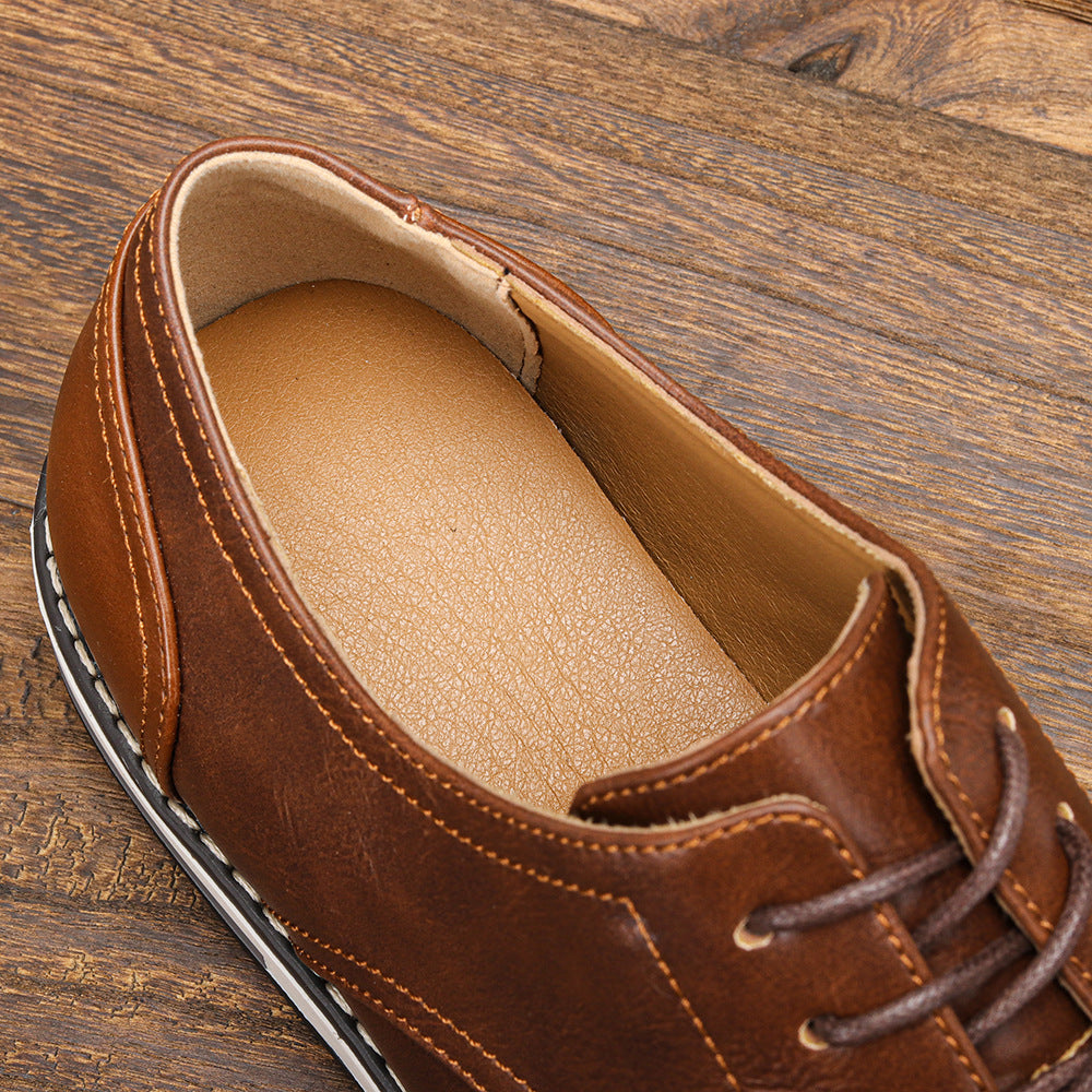 Męskie buty derby sznurowane