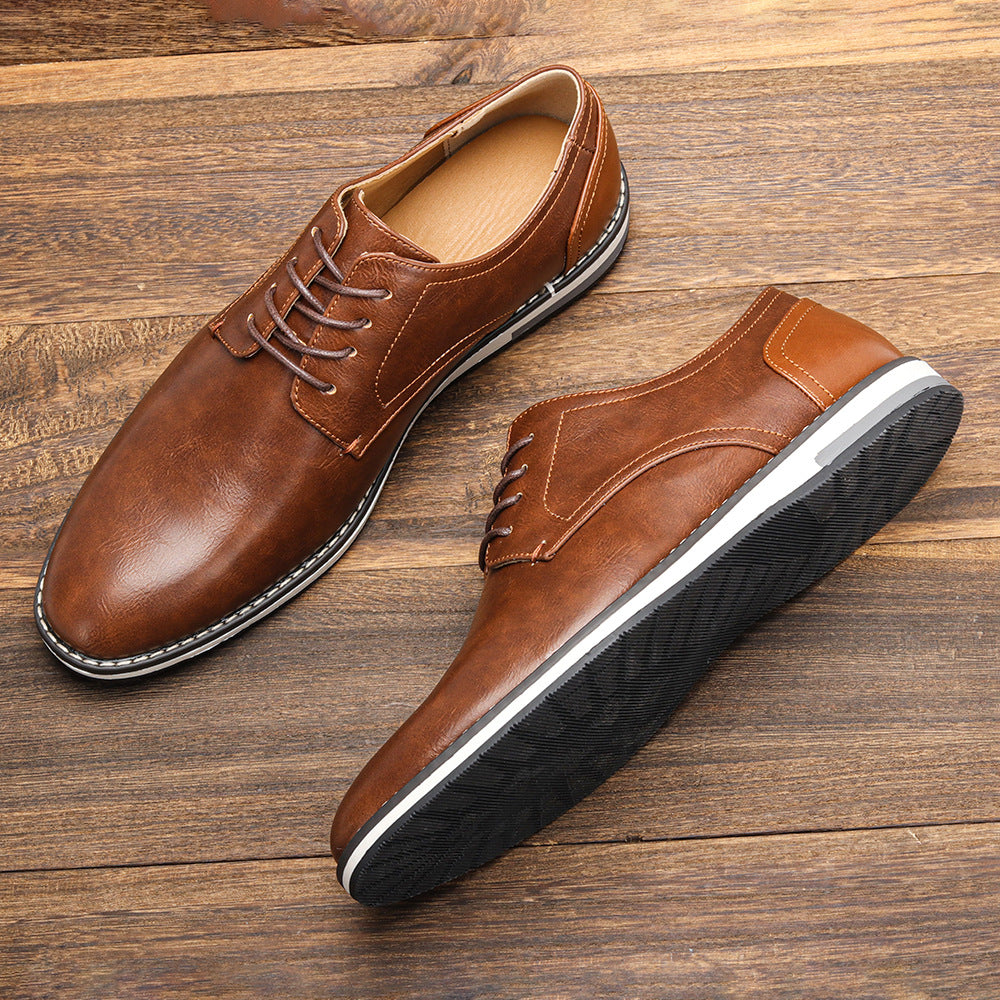Męskie buty derby sznurowane