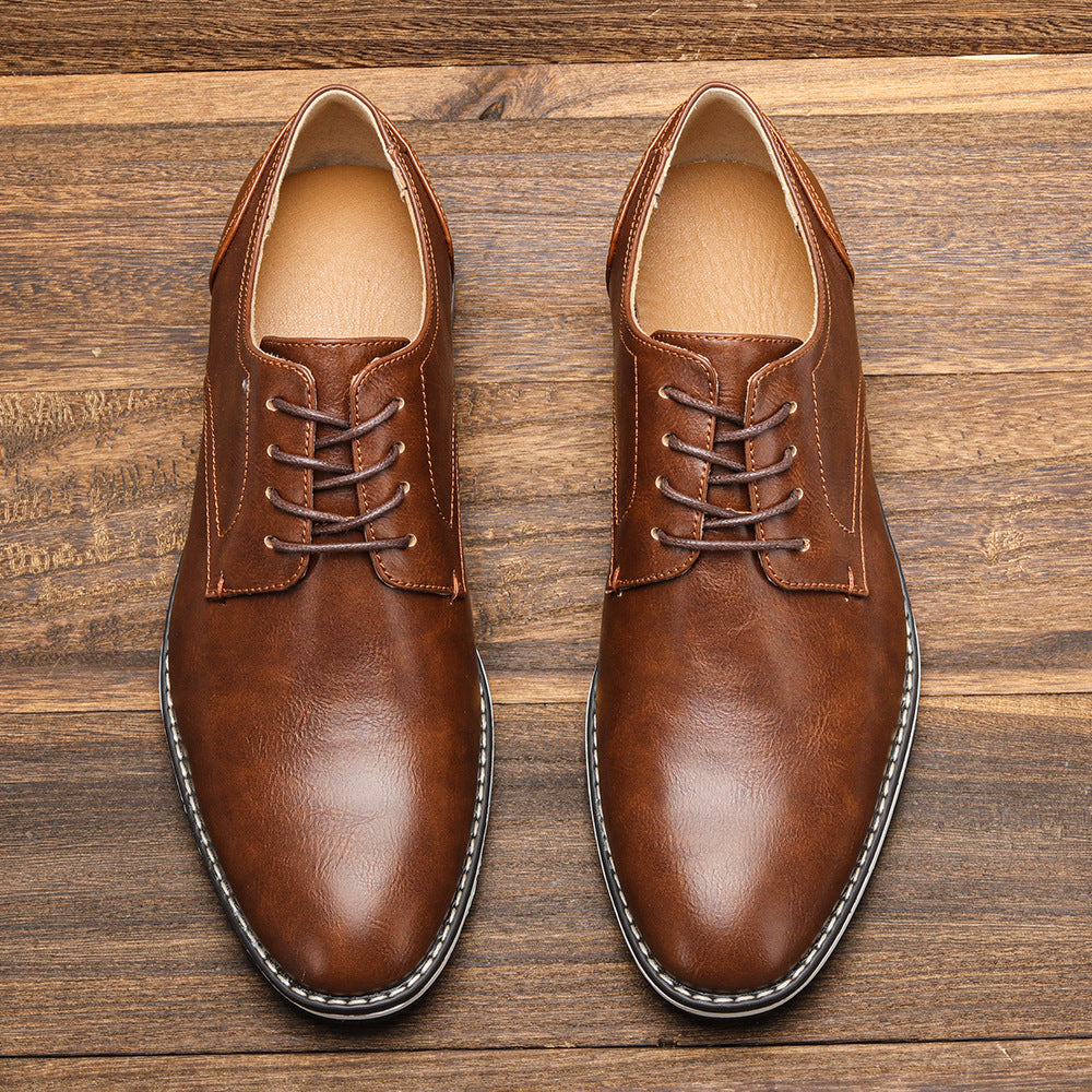 Męskie buty derby sznurowane