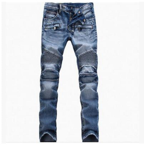 Męskie Jeansy Biker Slim Fit