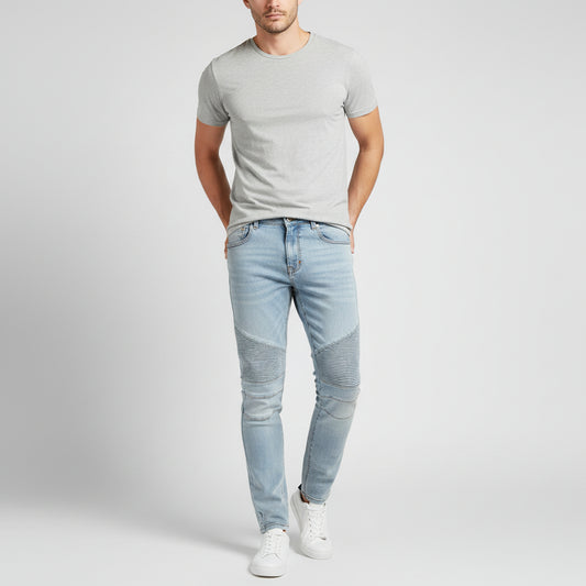 Męskie Jeansy Biker Slim Fit