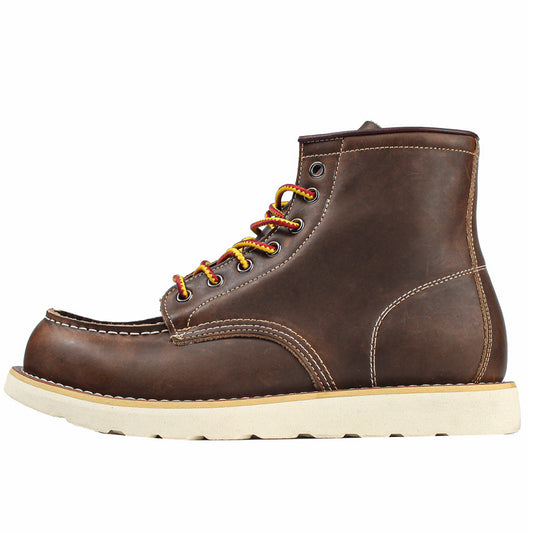 Skórzane Buty Robocze z Noskiem Moc-Toe