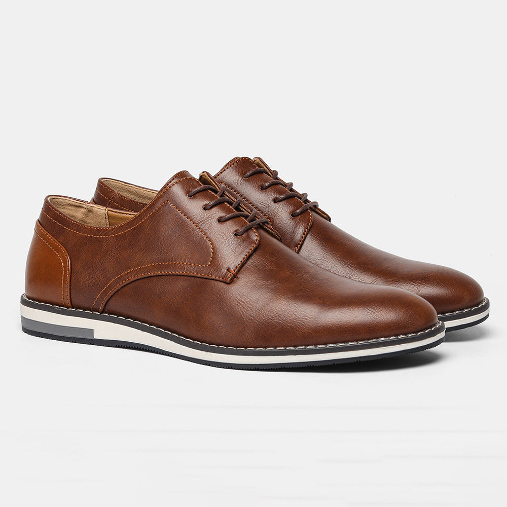 Męskie buty derby sznurowane