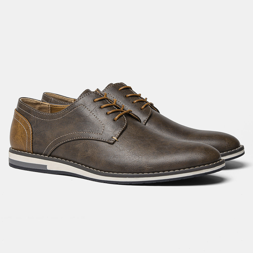 Męskie buty derby sznurowane