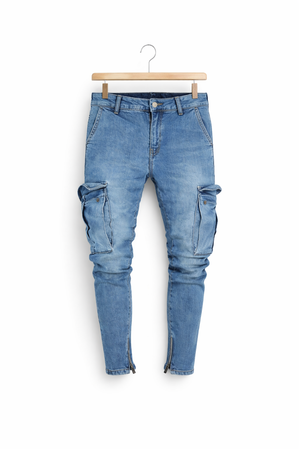 Męskie Jeansy Slim Fit z Elastycznego Denimu