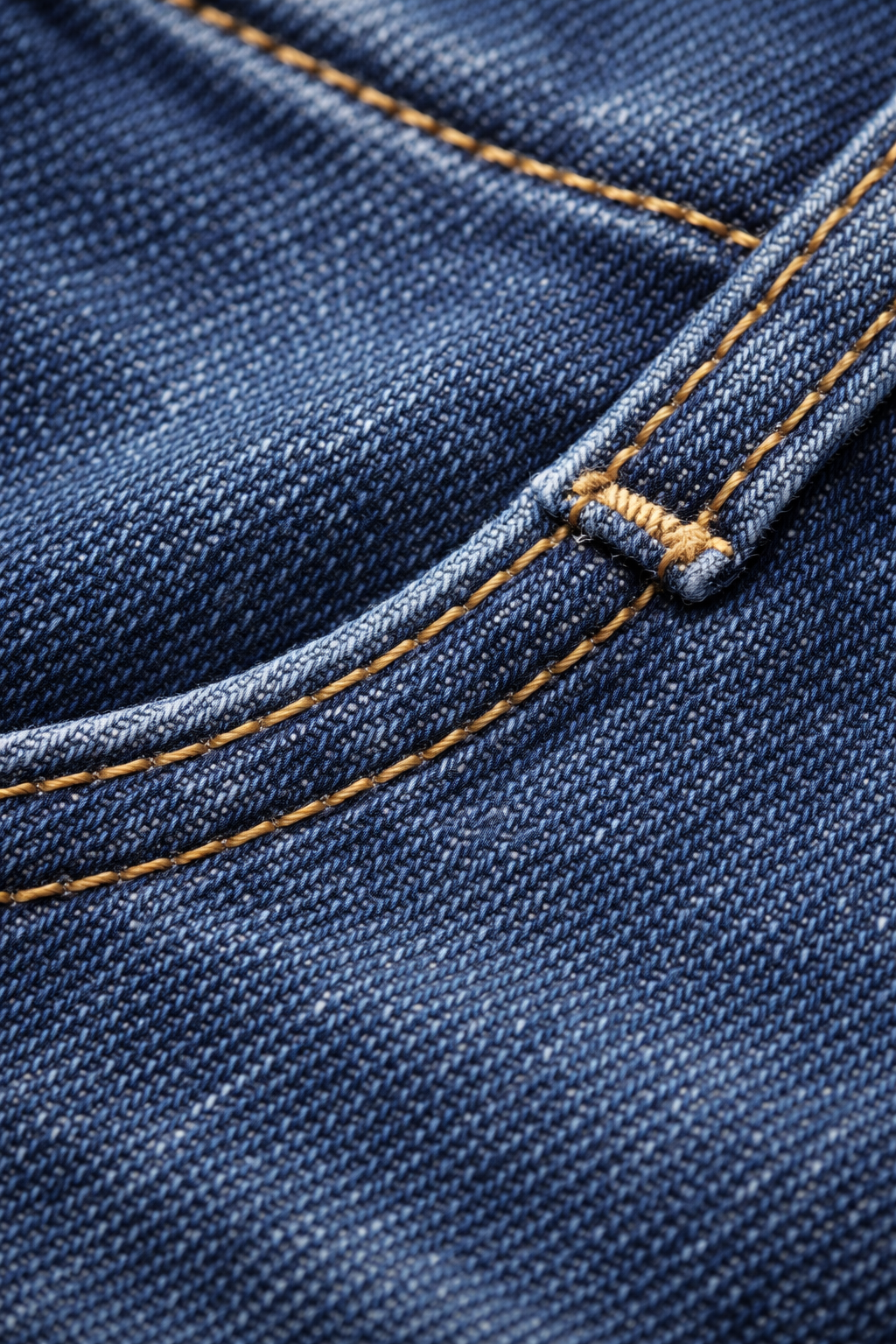Męskie ciemnoniebieskie jeansy Straight Fit