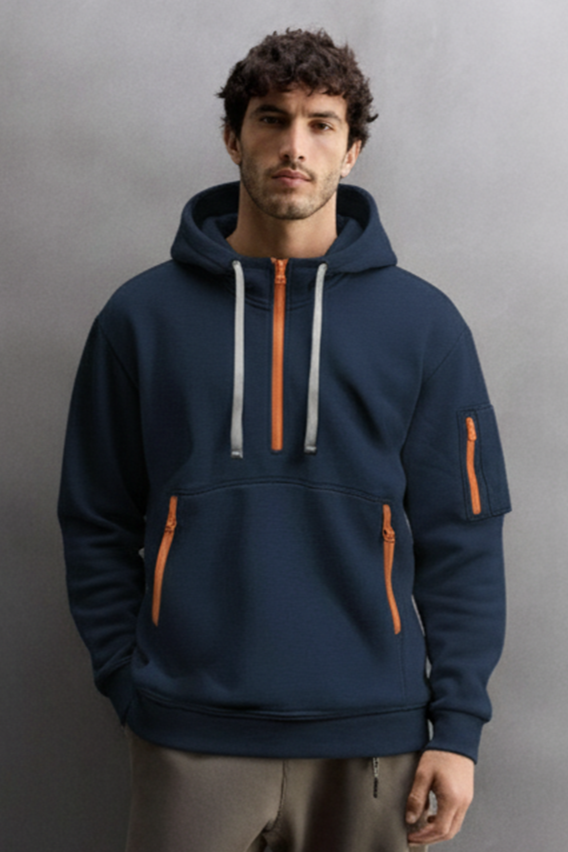 Bluza z kapturem | Marek – Granatowa