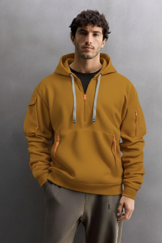 Bluza z kapturem | Andrzej – Miedzianobrązowa