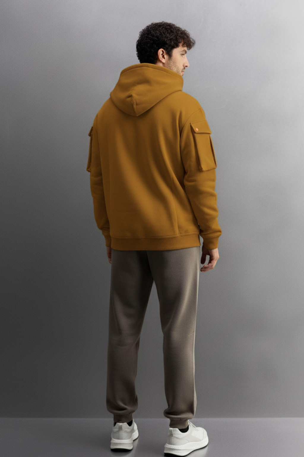 Bluza z kapturem | Andrzej – Miedzianobrązowa