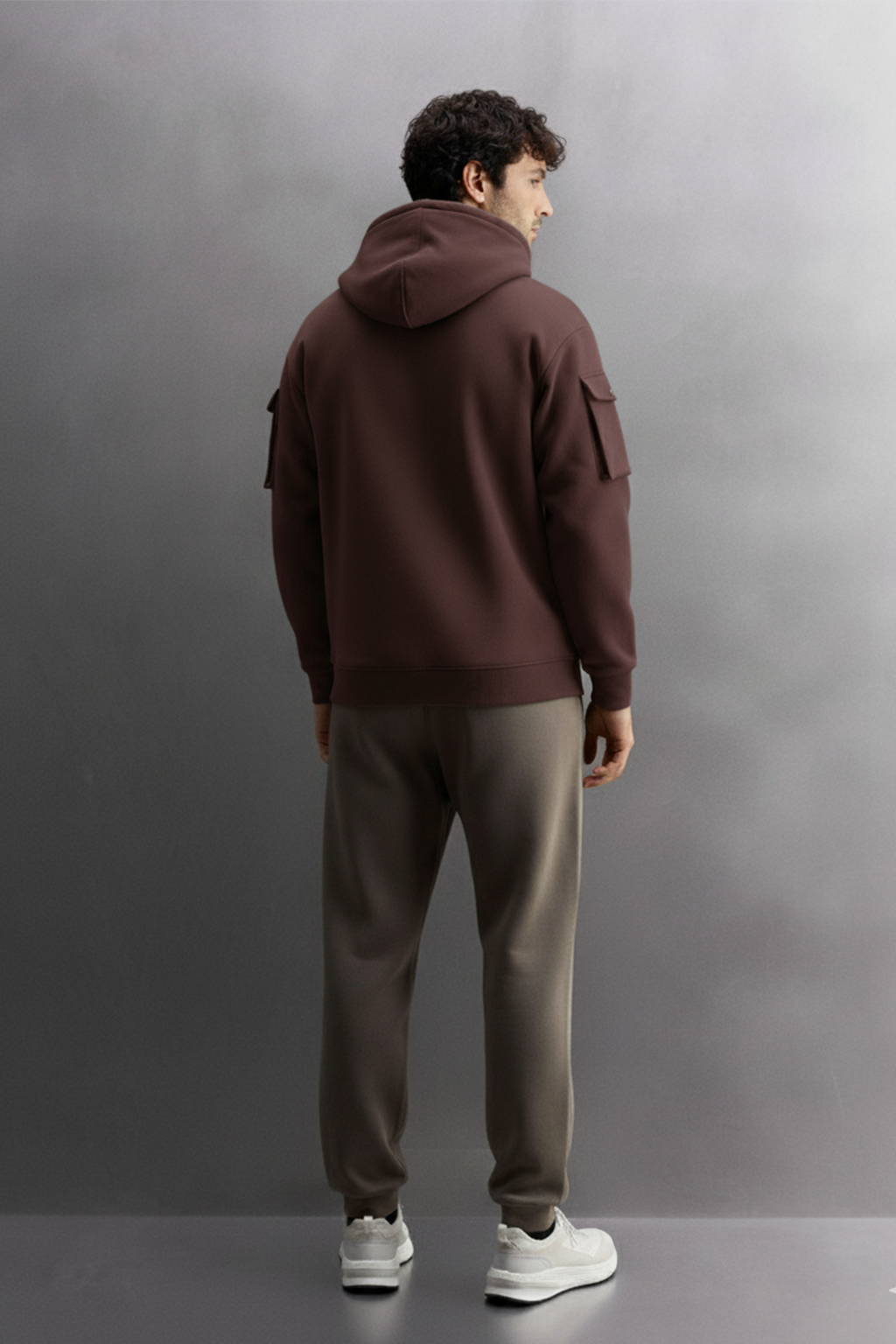 Bluza z kapturem | Piotr – Czekoladowa Brązowa