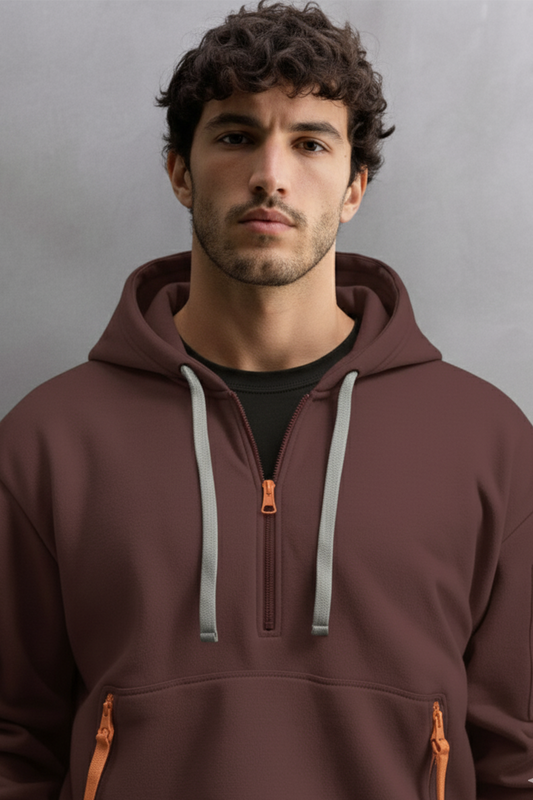 Bluza z kapturem | Piotr – Czekoladowa Brązowa