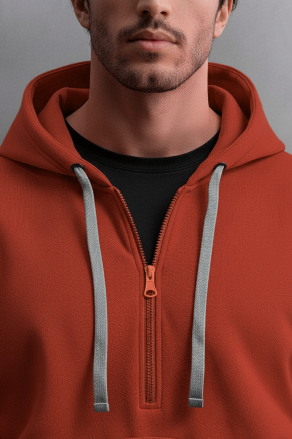 Bluza z kapturem | Krzysztof – Ceglastoczerwona