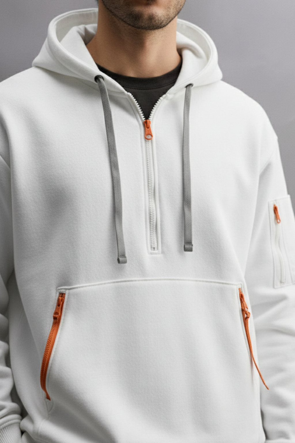 Bluza z kapturem | Tomasz – Pudrowa Biała