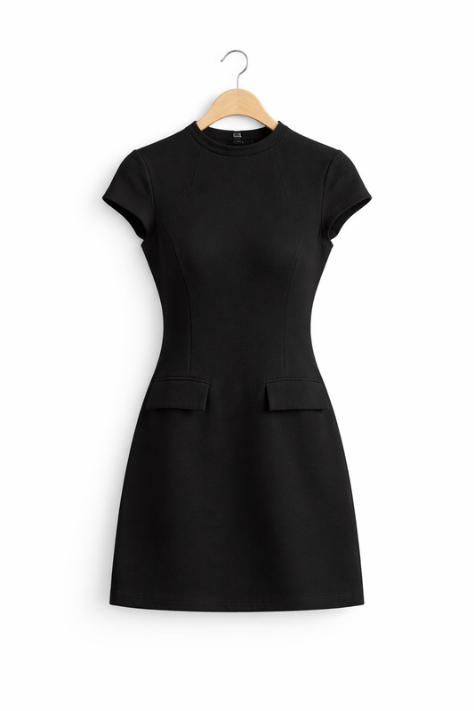 Elegancka sukienka mini o kroju w kształcie litery A