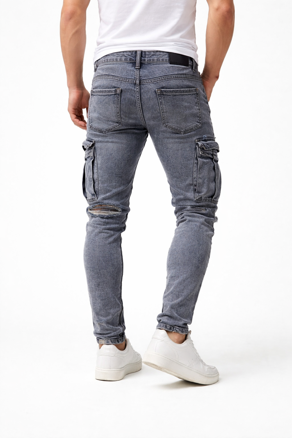 Męskie Jeansy Slim Fit z Elastycznego Denimu