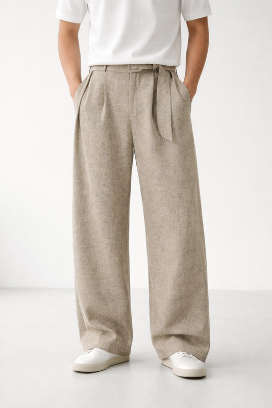 Field Pleat – spodnie męskie