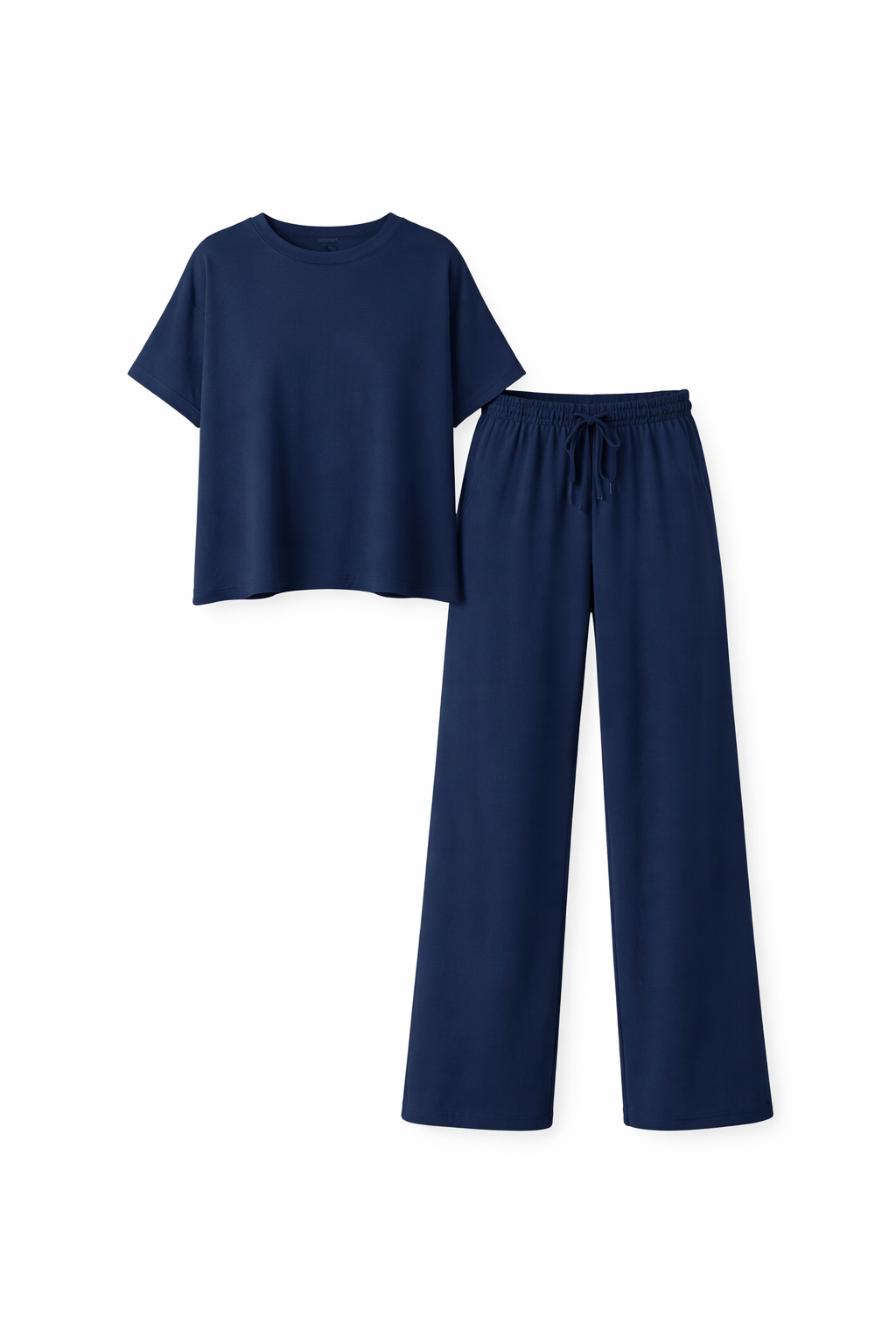 Damski Dzianinowy Zestaw Koszulka i Spodnie