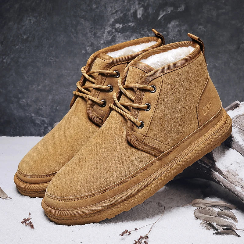 Męskie buty sznurowane z podszewką