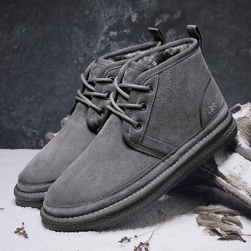 Męskie buty sznurowane z podszewką