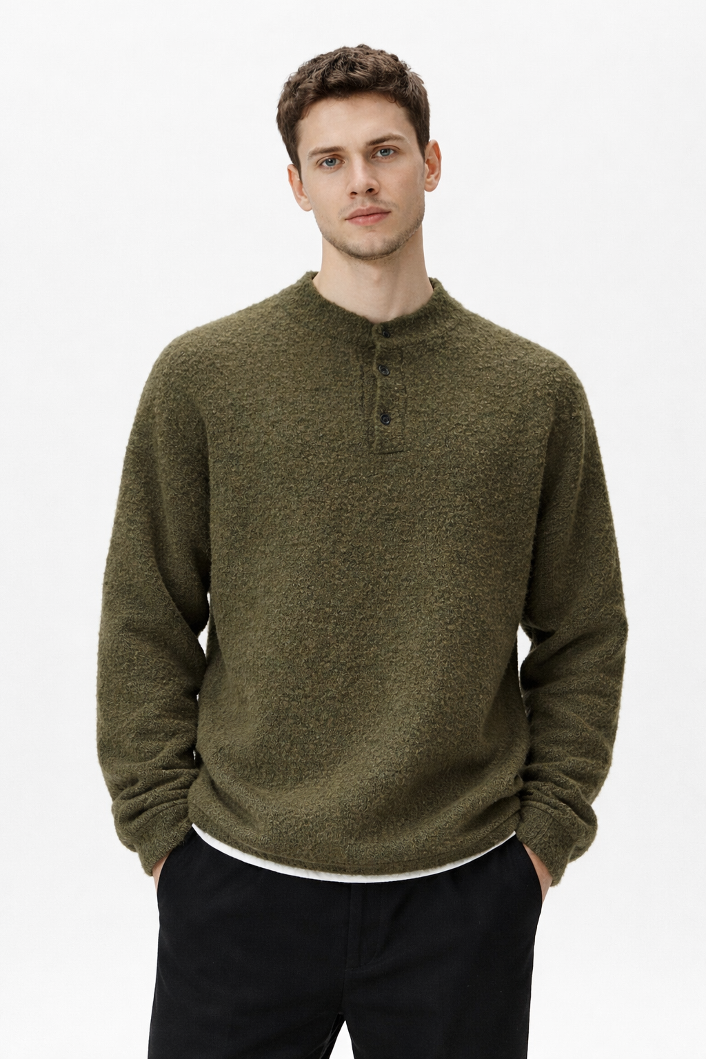 Dzianinowy Top Henley