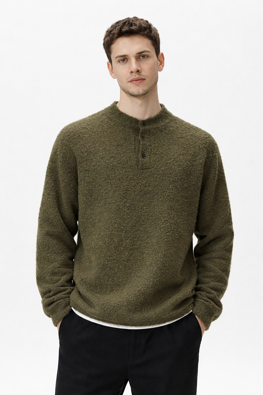 Dzianinowy Top Henley