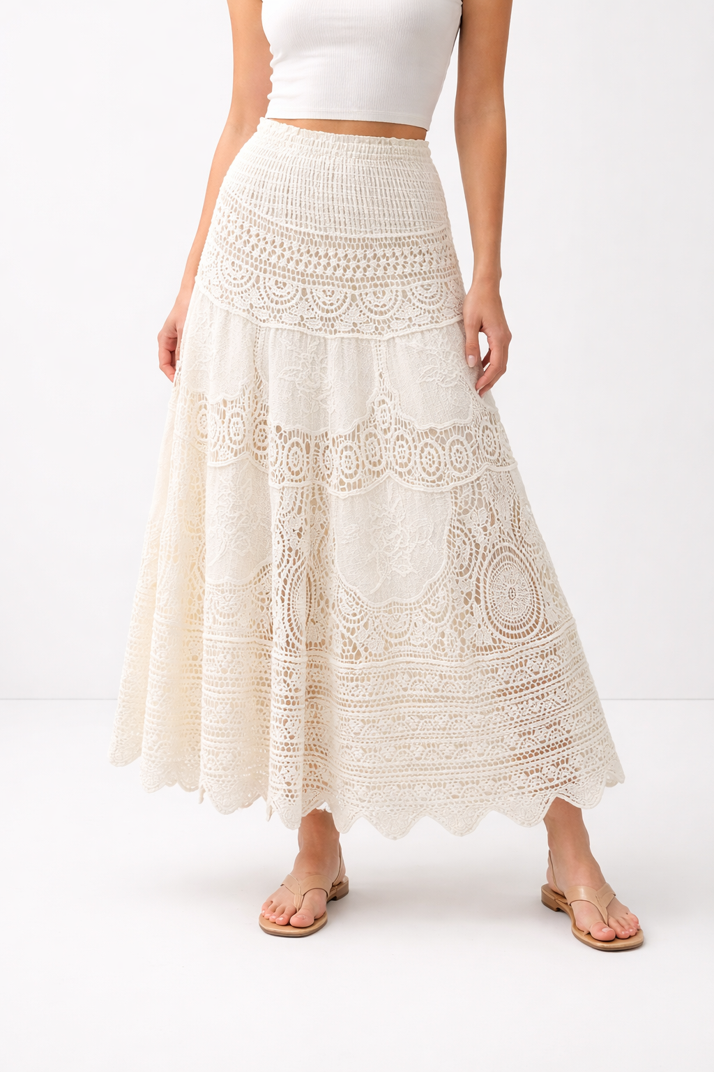 Spódnica Maxi Heritage Lace Tiered
