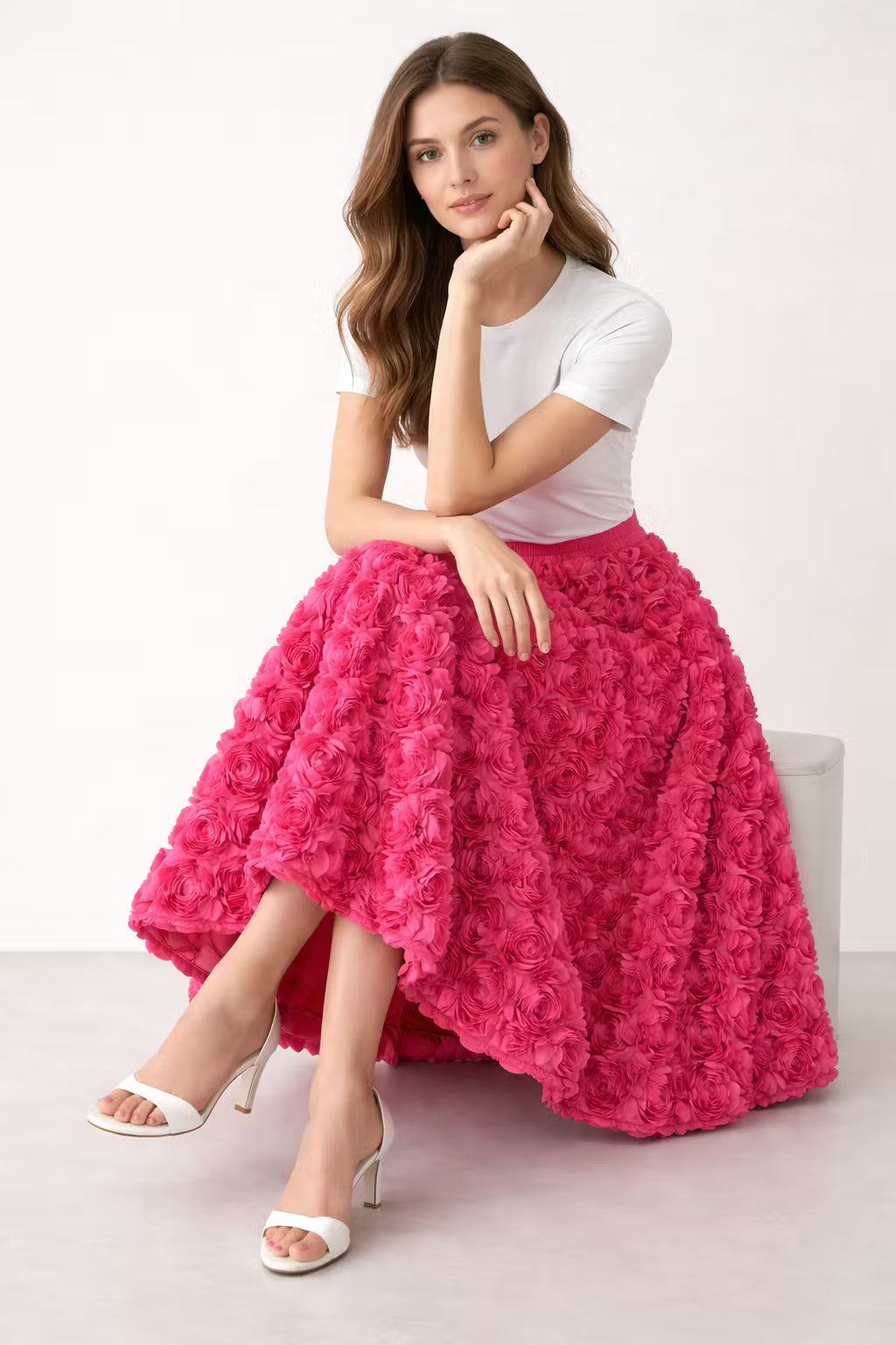 Spódnica Midi Rosette Volume