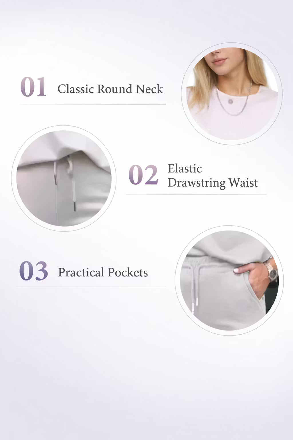 Damski Dzianinowy Zestaw Koszulka i Spodnie