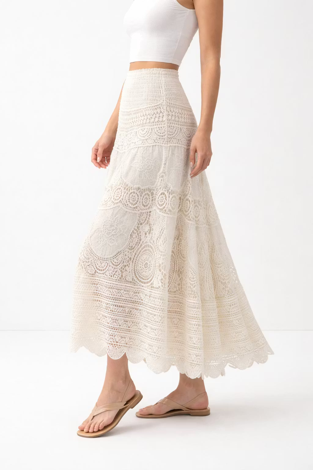 Spódnica Maxi Heritage Lace Tiered