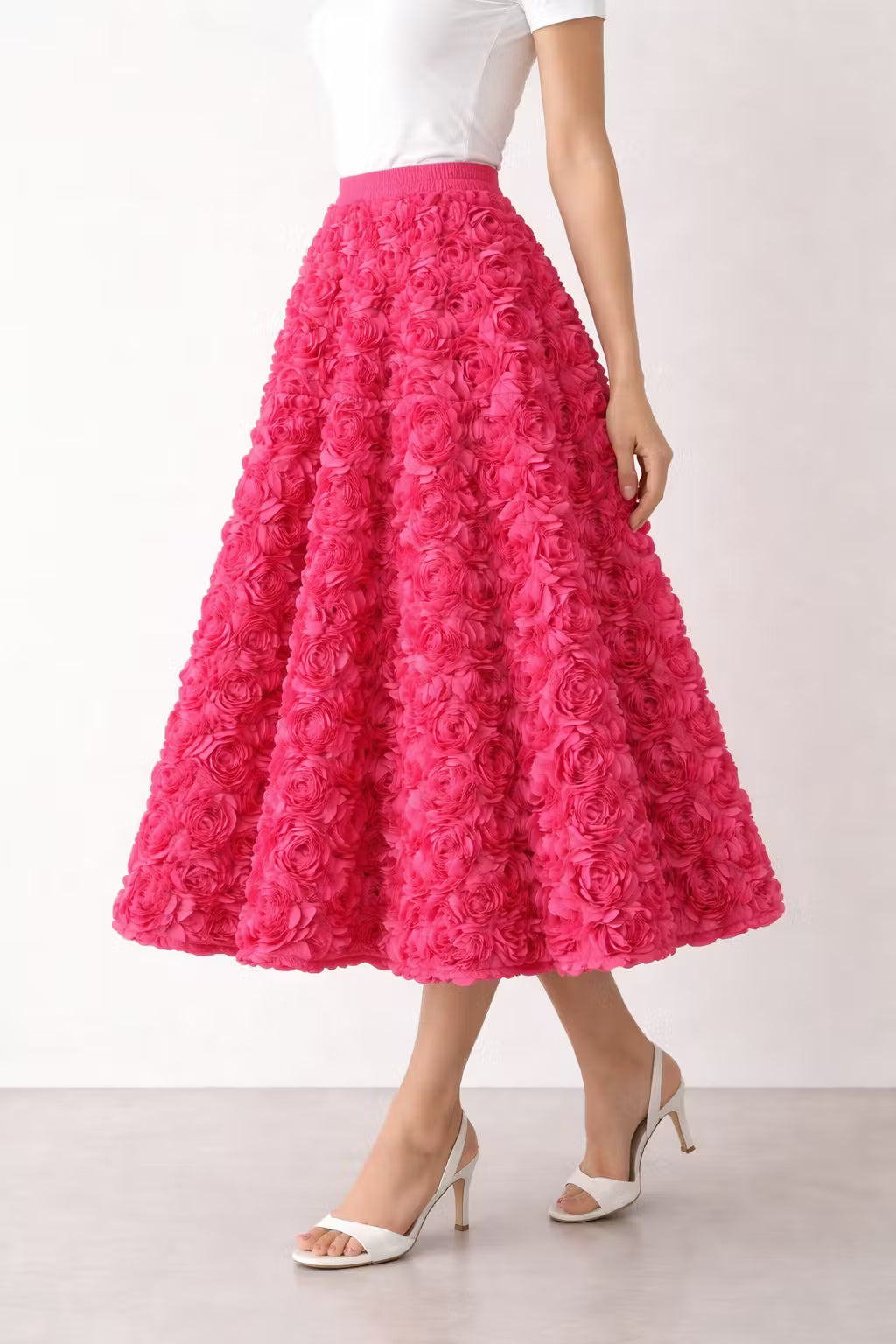 Spódnica Midi Rosette Volume