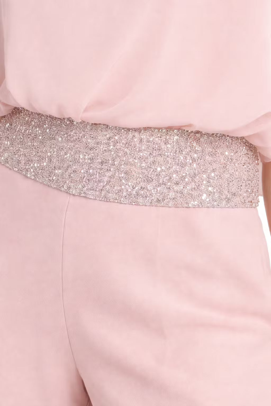 Damski Zestaw Drapowana Bluzka i Spodnie z Szeroką Nogawką