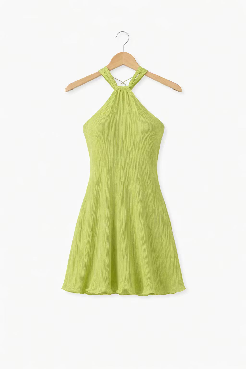 Sukienka Liora Lime Plisowana Halter