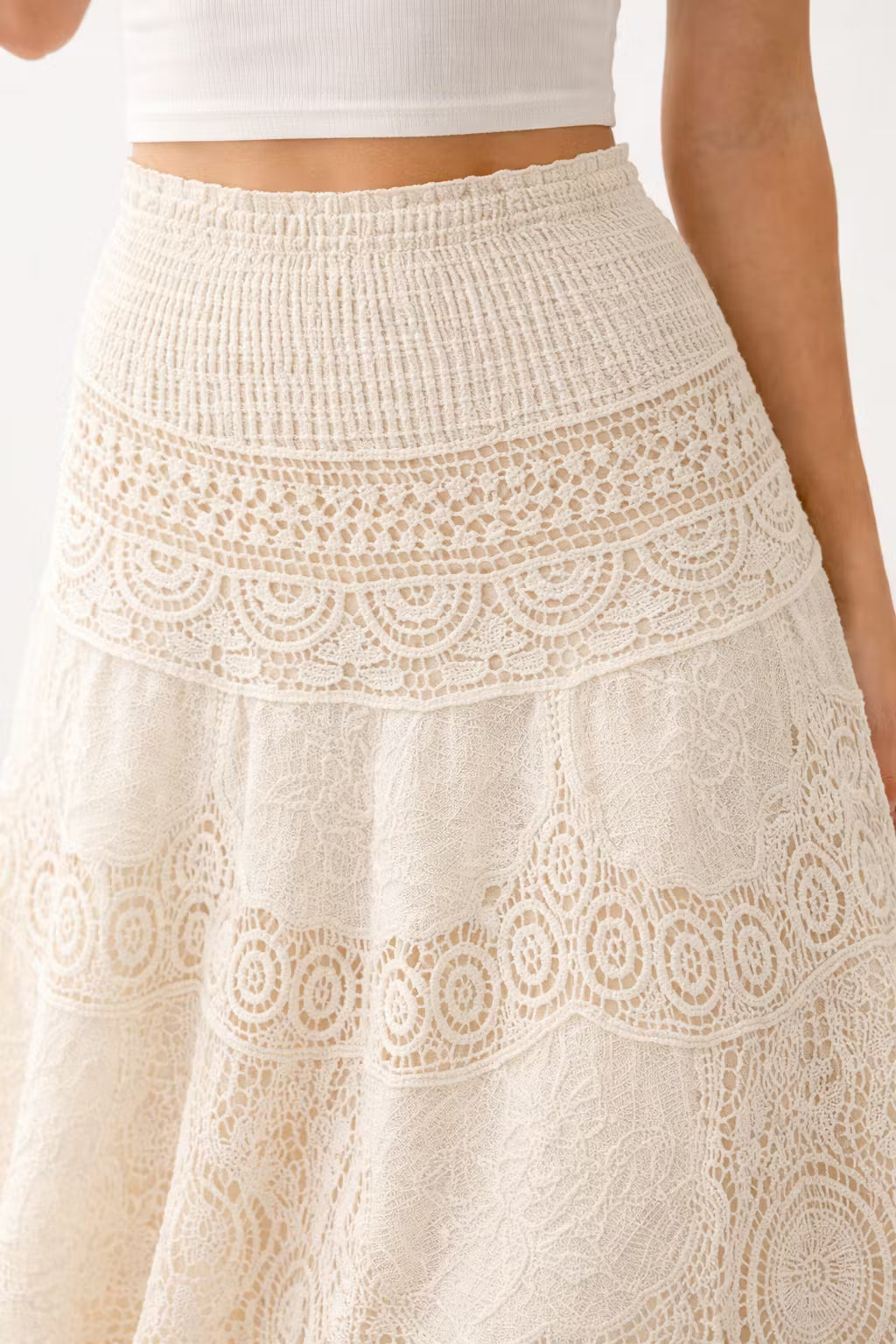 Spódnica Maxi Heritage Lace Tiered