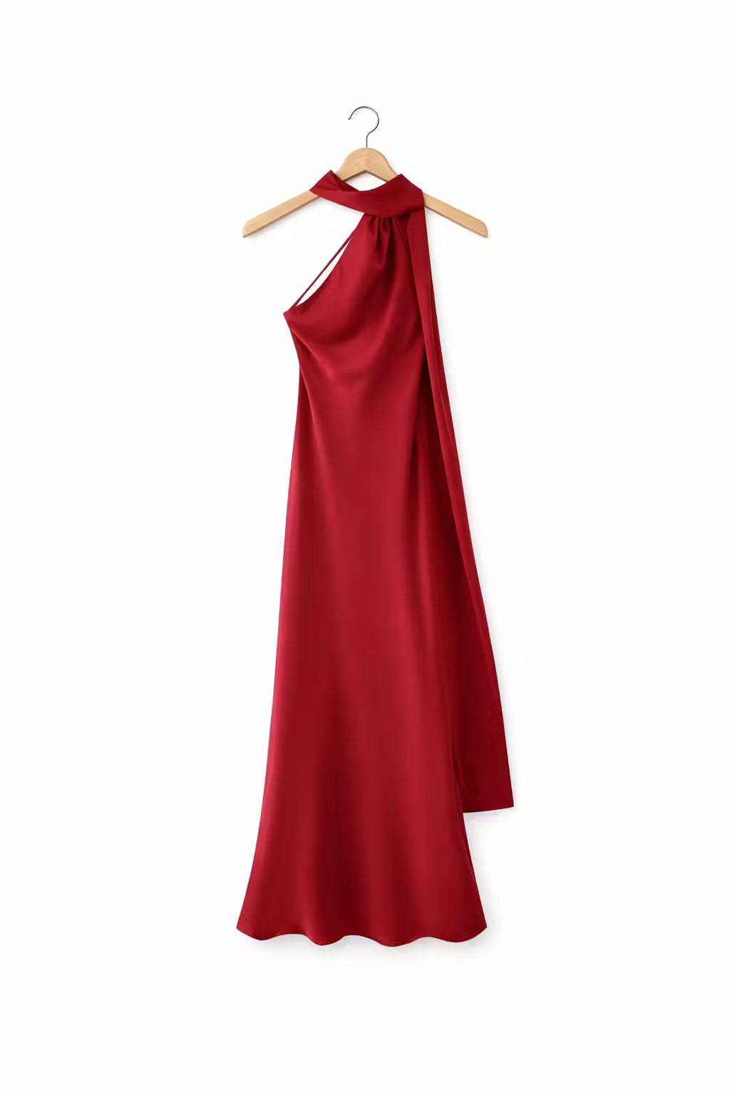 Sukienka Maxi One-Shoulder z Peleryną