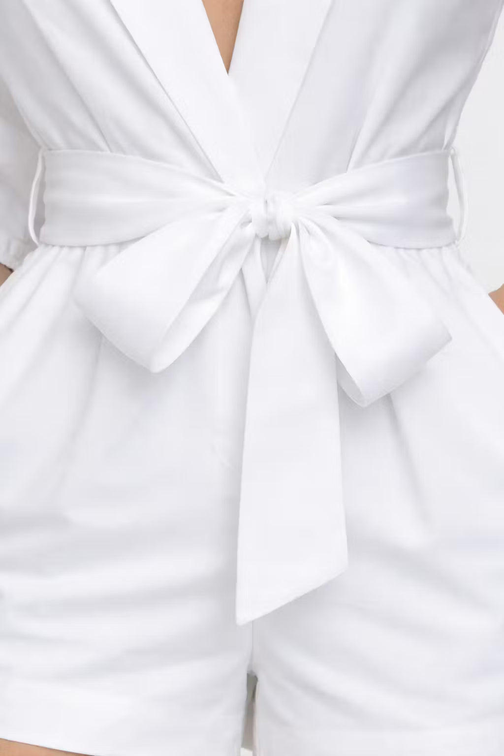 Strukturalny Kombinezon Blezerowy z Paskiem