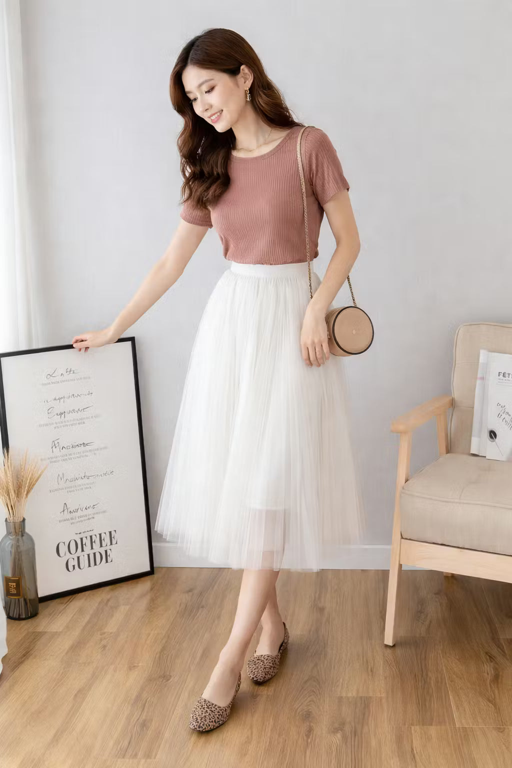 Spódnica Midi Tulle Sheerlayer