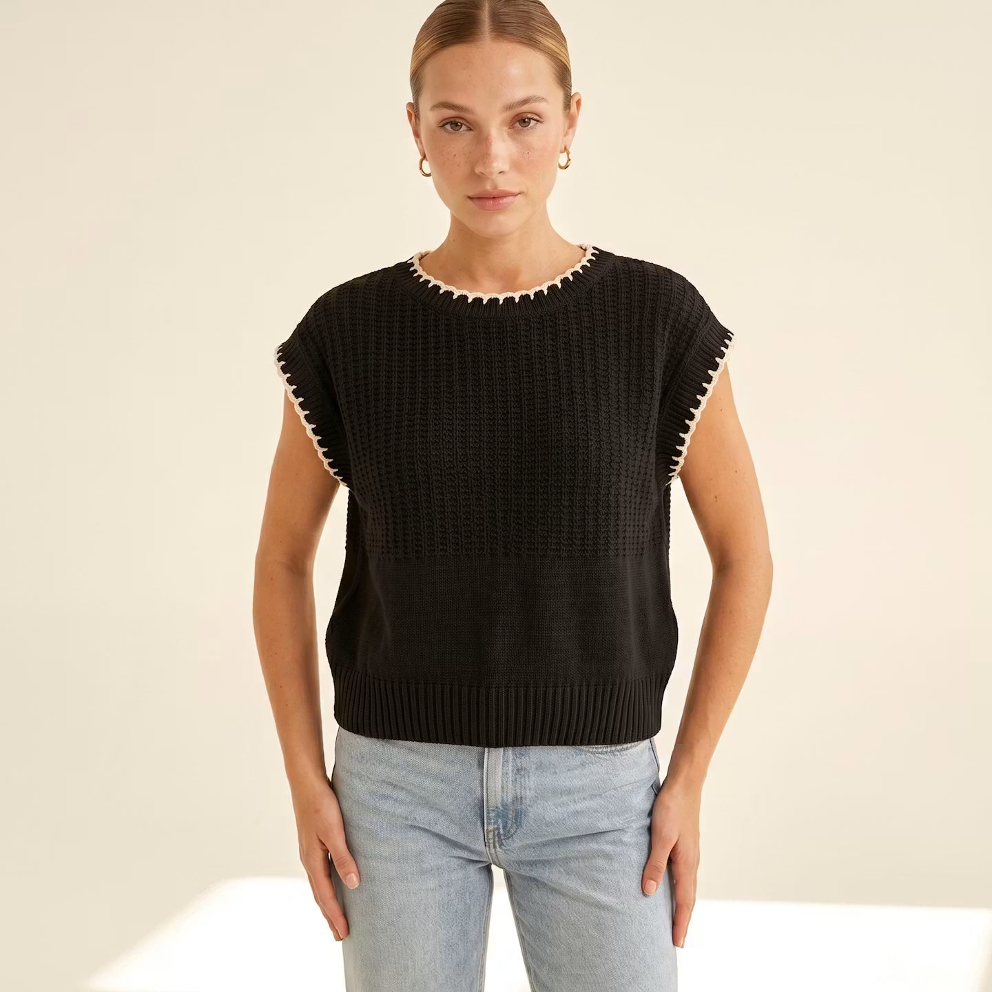 Lena dzianinowy top