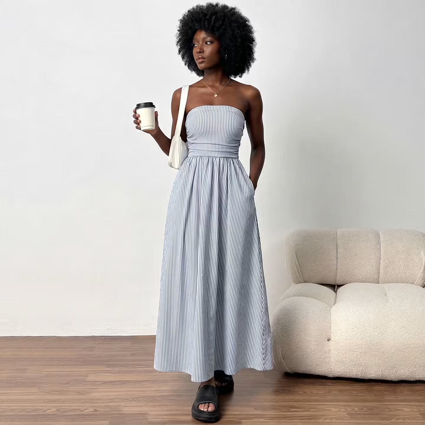 Sukienka Maxi Santorini Stripe