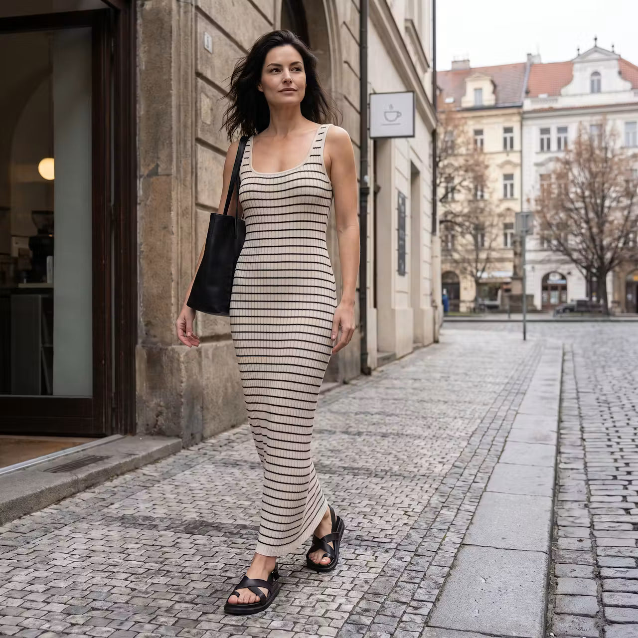 Lena sukienka maxi w paski