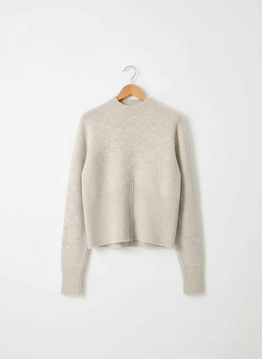 Damski Sweter Dzianinowy z Zamkiem