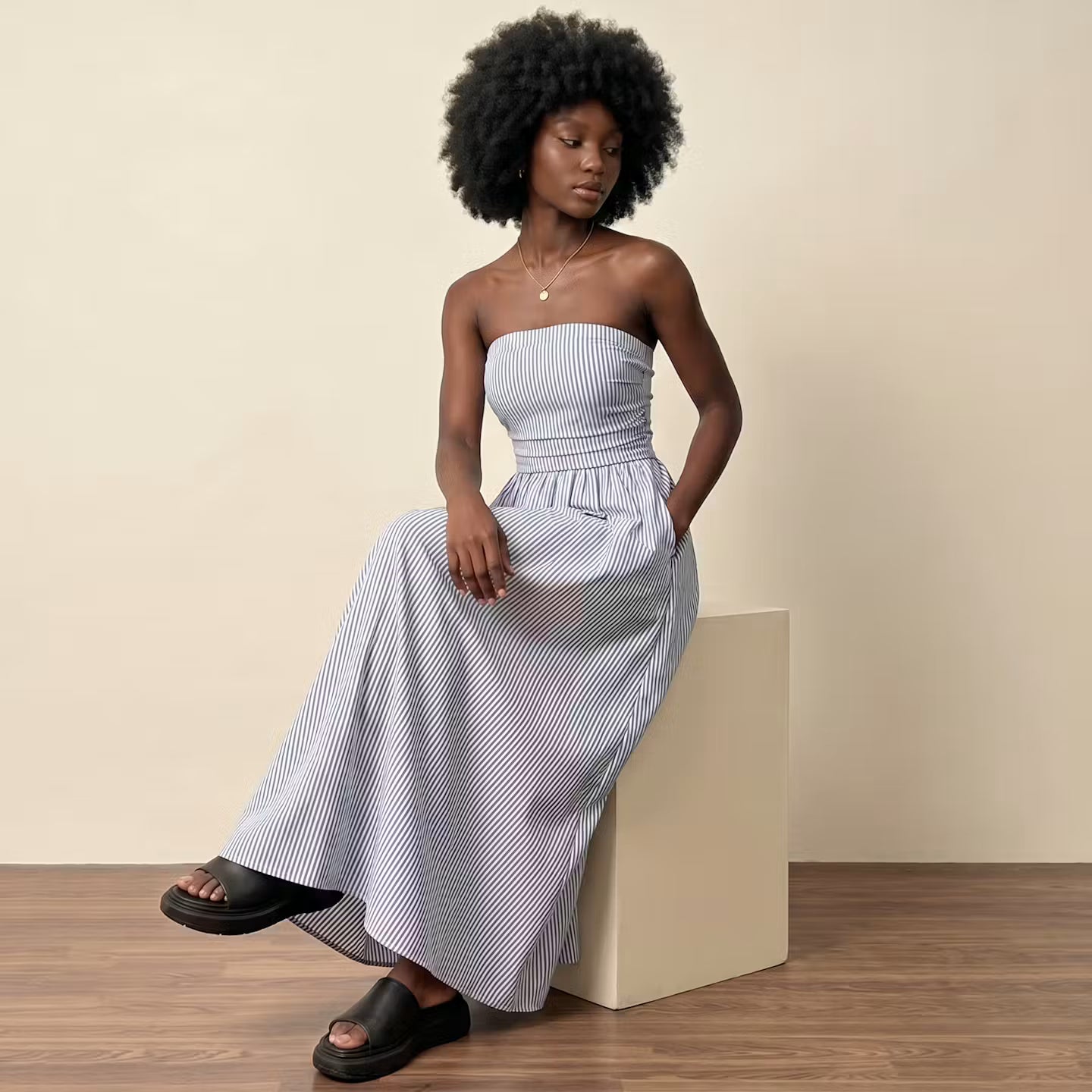 Sukienka Maxi Santorini Stripe
