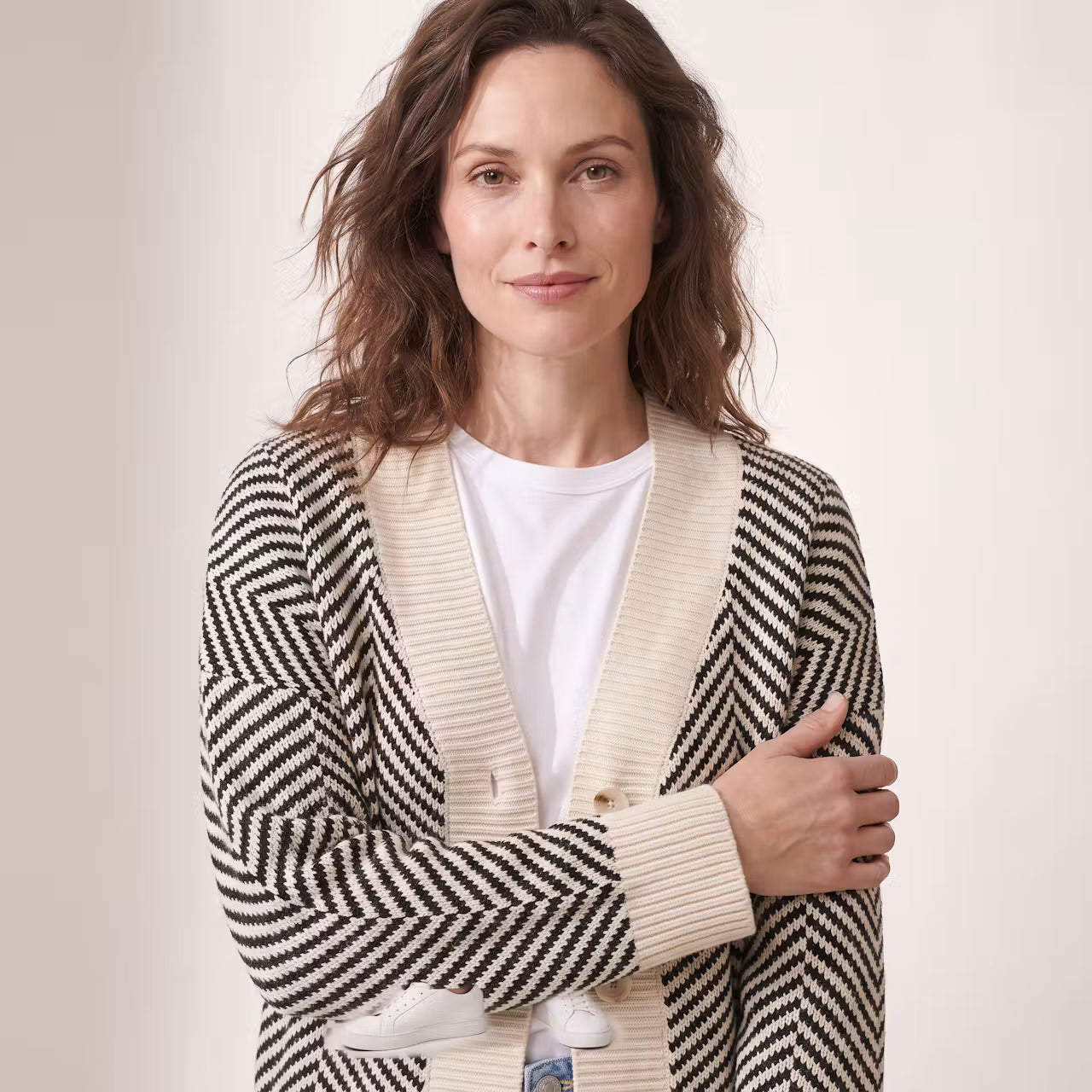 Zofia kardigan w jodełkę