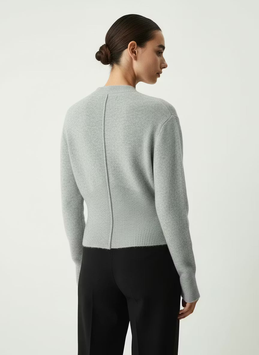Damski Sweter Dzianinowy z Zamkiem
