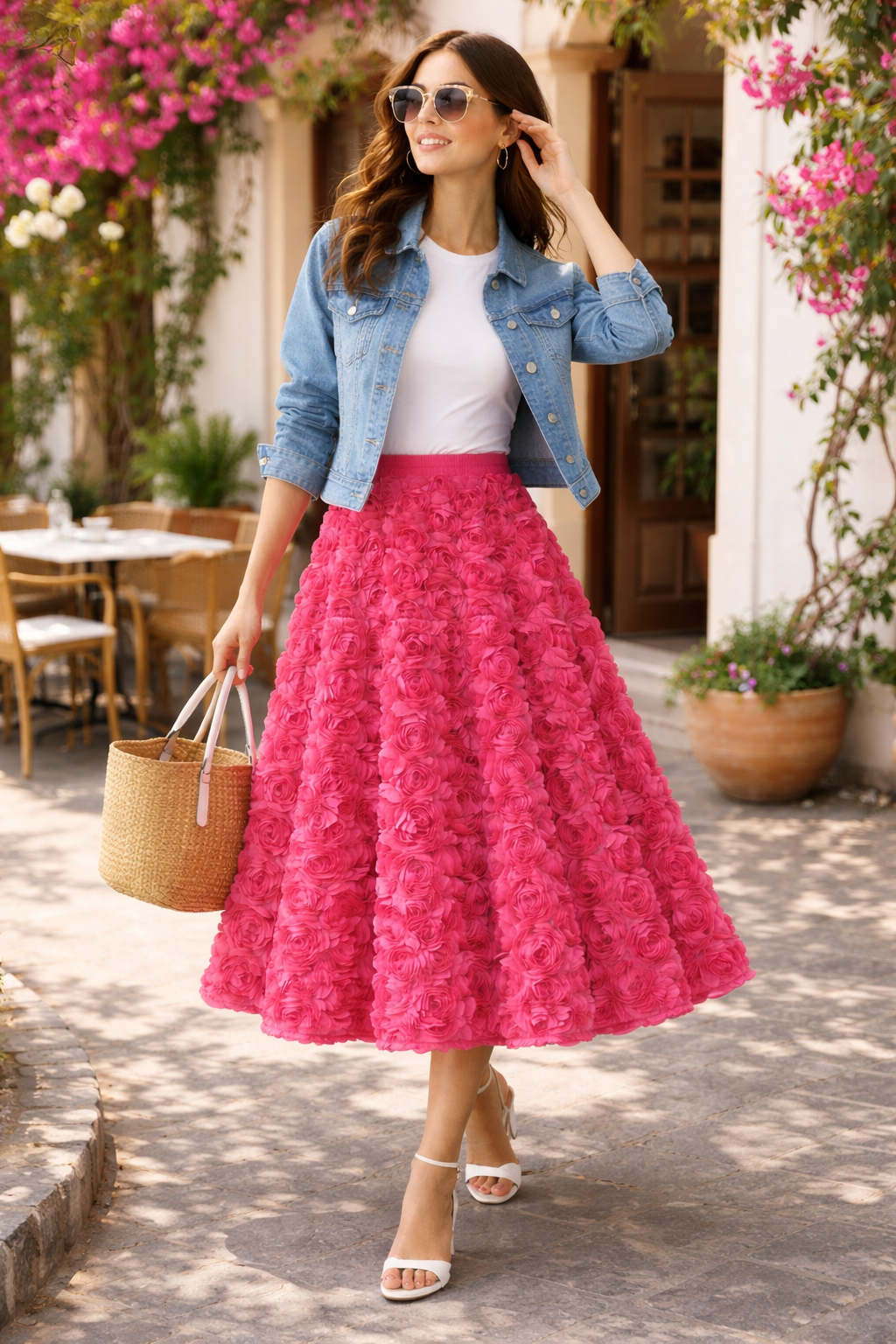 Spódnica Midi Rosette Volume
