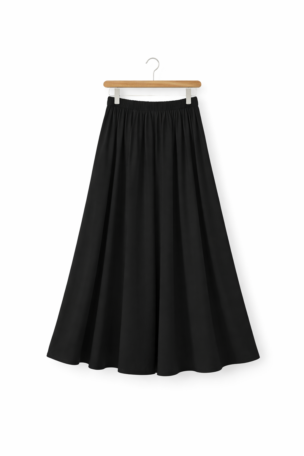 Lniana plisowana spódnica maxi